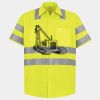 Men's High Visibility Safety Short Sleeve Work Shirt Thumbnail