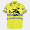 Men's High Visibility Safety Short Sleeve Work Shirt Thumbnail
