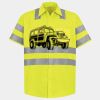 Men's High Visibility Safety Short Sleeve Work Shirt Thumbnail