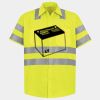 Men's High Visibility Safety Short Sleeve Work Shirt Thumbnail