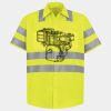 Men's High Visibility Safety Short Sleeve Work Shirt Thumbnail