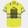 Men's High Visibility Safety Short Sleeve Work Shirt Thumbnail
