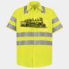 Men's High Visibility Safety Short Sleeve Work Shirt Thumbnail