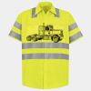 Men's High Visibility Safety Short Sleeve Work Shirt Thumbnail