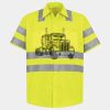 Men's High Visibility Safety Short Sleeve Work Shirt Thumbnail