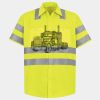 Men's High Visibility Safety Short Sleeve Work Shirt Thumbnail