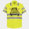 Men's High Visibility Safety Short Sleeve Work Shirt Thumbnail