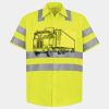 Men's High Visibility Safety Short Sleeve Work Shirt Thumbnail