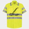 Men's High Visibility Safety Short Sleeve Work Shirt Thumbnail