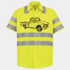 Men's High Visibility Safety Short Sleeve Work Shirt Thumbnail