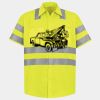 Men's High Visibility Safety Short Sleeve Work Shirt Thumbnail