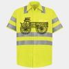 Men's High Visibility Safety Short Sleeve Work Shirt Thumbnail