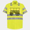 Men's High Visibility Safety Short Sleeve Work Shirt Thumbnail