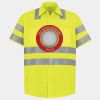 Men's High Visibility Safety Short Sleeve Work Shirt Thumbnail