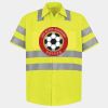 Men's High Visibility Safety Short Sleeve Work Shirt Thumbnail