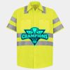 Men's High Visibility Safety Short Sleeve Work Shirt Thumbnail