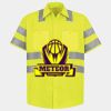 Men's High Visibility Safety Short Sleeve Work Shirt Thumbnail