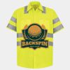 Men's High Visibility Safety Short Sleeve Work Shirt Thumbnail