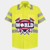Men's High Visibility Safety Short Sleeve Work Shirt Thumbnail
