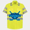 Men's High Visibility Safety Short Sleeve Work Shirt Thumbnail