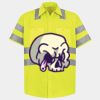Men's High Visibility Safety Short Sleeve Work Shirt Thumbnail