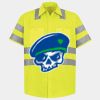 Men's High Visibility Safety Short Sleeve Work Shirt Thumbnail