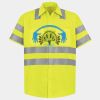 Men's High Visibility Safety Short Sleeve Work Shirt Thumbnail