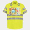 Men's High Visibility Safety Short Sleeve Work Shirt Thumbnail