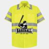 Men's High Visibility Safety Short Sleeve Work Shirt Thumbnail