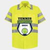 Men's High Visibility Safety Short Sleeve Work Shirt Thumbnail