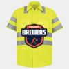 Men's High Visibility Safety Short Sleeve Work Shirt Thumbnail