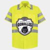 Men's High Visibility Safety Short Sleeve Work Shirt Thumbnail