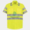 Men's High Visibility Safety Short Sleeve Work Shirt Thumbnail