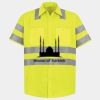 Men's High Visibility Safety Short Sleeve Work Shirt Thumbnail