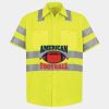 Men's High Visibility Safety Short Sleeve Work Shirt Thumbnail