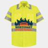 Men's High Visibility Safety Short Sleeve Work Shirt Thumbnail