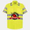 Men's High Visibility Safety Short Sleeve Work Shirt Thumbnail