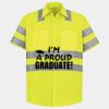 Men's High Visibility Safety Short Sleeve Work Shirt Thumbnail