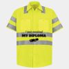 Men's High Visibility Safety Short Sleeve Work Shirt Thumbnail