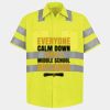 Men's High Visibility Safety Short Sleeve Work Shirt Thumbnail