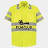 Men's High Visibility Safety Short Sleeve Work Shirt Thumbnail