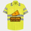 Men's High Visibility Safety Short Sleeve Work Shirt Thumbnail