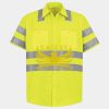 Men's High Visibility Safety Short Sleeve Work Shirt Thumbnail