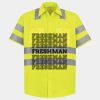 Men's High Visibility Safety Short Sleeve Work Shirt Thumbnail