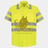 Men's High Visibility Safety Short Sleeve Work Shirt Thumbnail