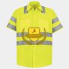 Men's High Visibility Safety Short Sleeve Work Shirt Thumbnail