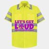 Men's High Visibility Safety Short Sleeve Work Shirt Thumbnail