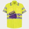 Men's High Visibility Safety Short Sleeve Work Shirt Thumbnail
