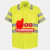 Men's High Visibility Safety Short Sleeve Work Shirt Thumbnail