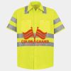 Men's High Visibility Safety Short Sleeve Work Shirt Thumbnail